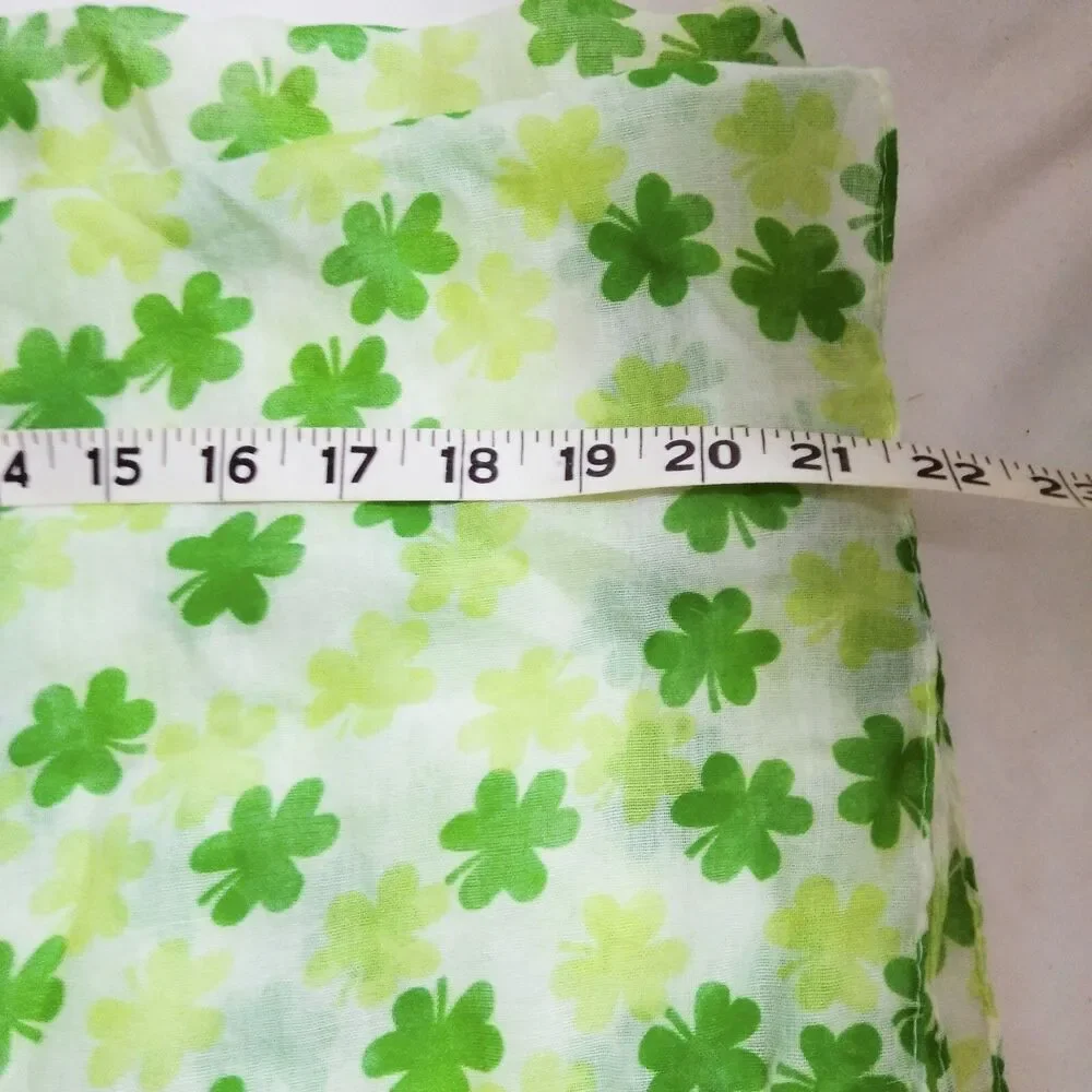 Shamrock Infinity Scarf Irish St Patrick Day Wrap Around Neck Cowl Head Cover